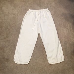 NWOT White Linen Pants